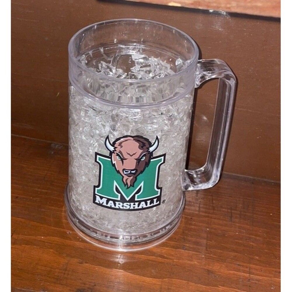 xVintage Marshall University Freezer Cup Drink Beer Mug College Student Gift HTF